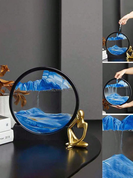 Moving Sand Art Picture Glass Liquid Painting 3D™