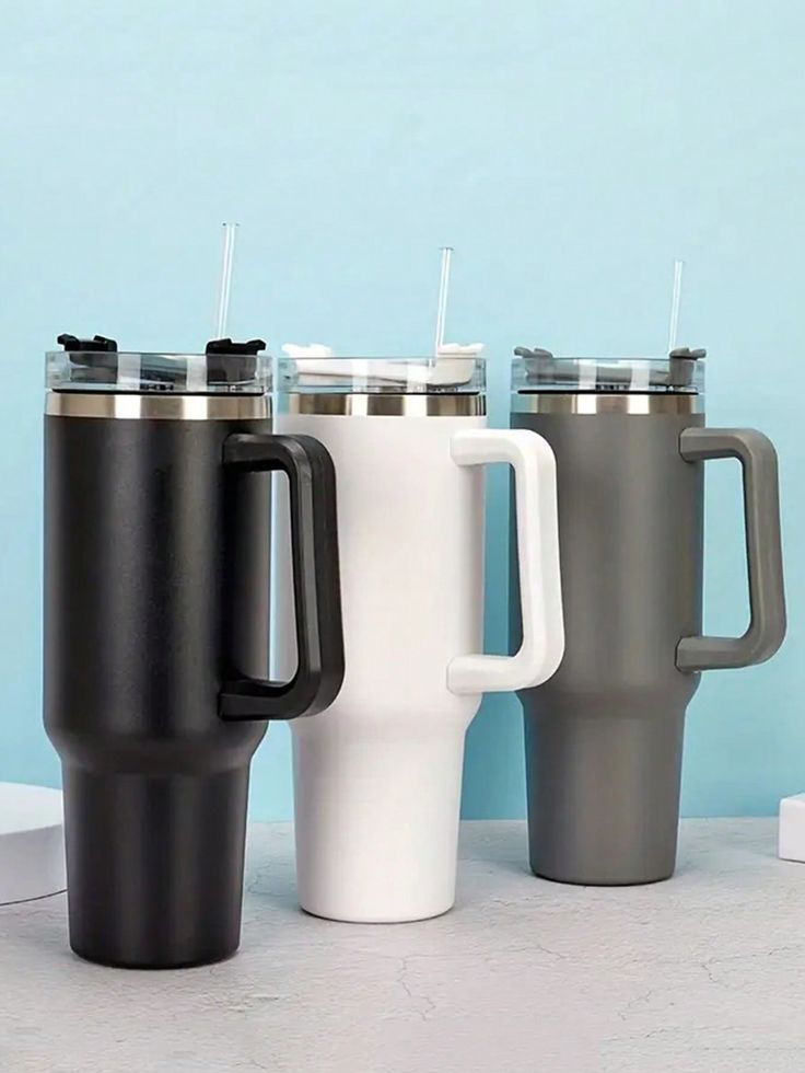 Tumbler with Handle Straw Insulated™