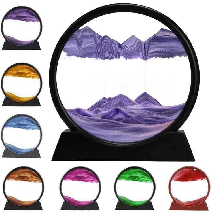 Moving Sand Art Picture Glass Liquid Painting 3D™
