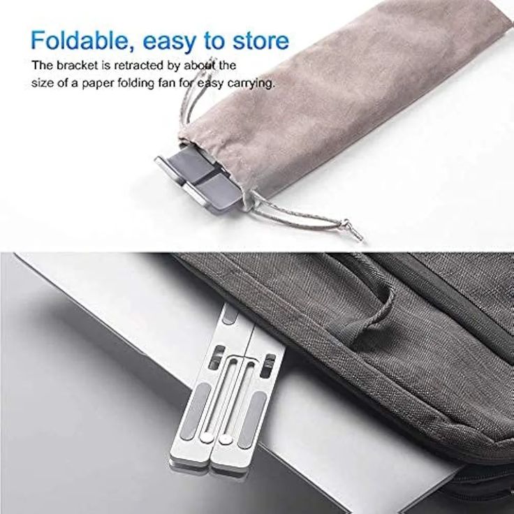 6 Angles Adjustable Aluminum Ergonomic Foldable Portable Tabletop Laptop/Desktop Riser Stand Holder™
