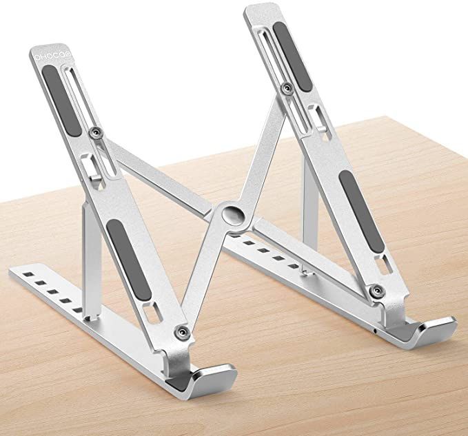 6 Angles Adjustable Aluminum Ergonomic Foldable Portable Tabletop Laptop/Desktop Riser Stand Holder™